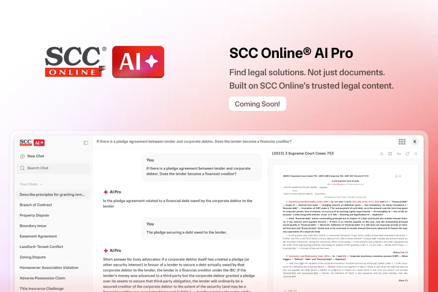 SCC Online AI Pro