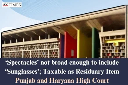 Sunglasses Are Not 'Spectacles'