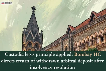 Withdrawn arbitral deposit to be returned after insolvency