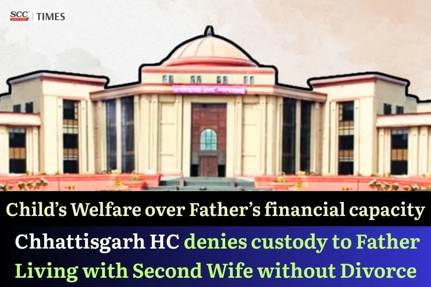 father living with second wife without divorce