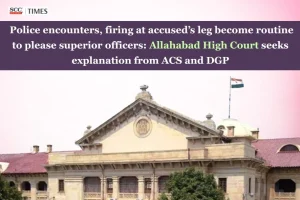 police encounter routine firing at accused's leg