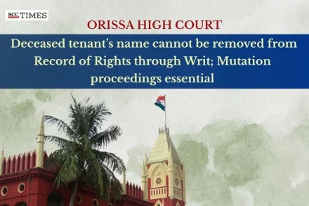 removing deceased tenant's name from Record of Rights