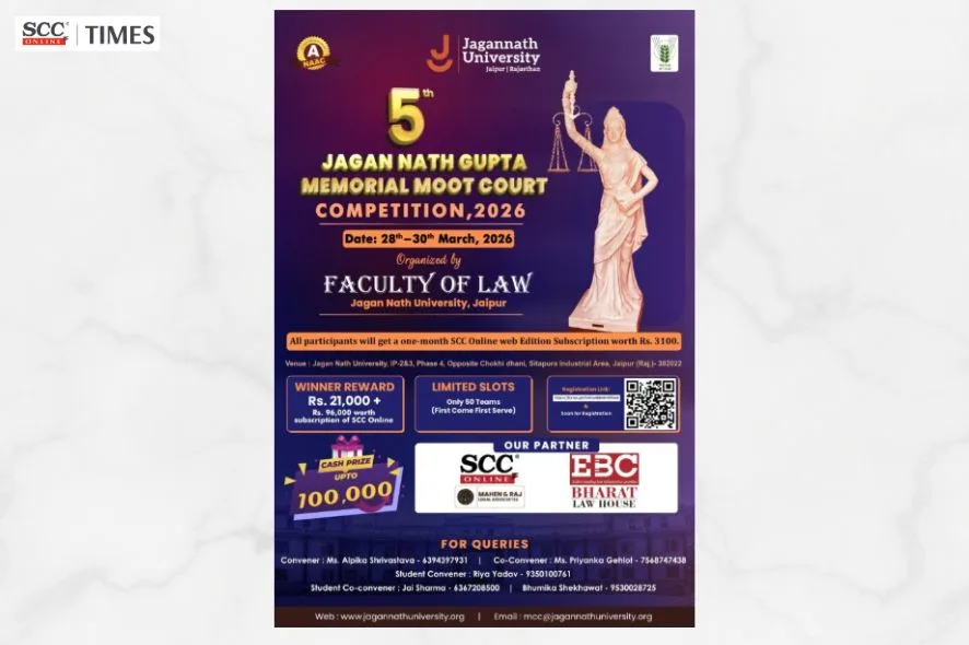 5th Jagan Nath Gupta Memorial Moot Court Competition 2026