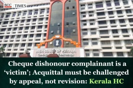 Acquittal in cheque dishonour case
