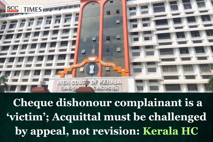 Acquittal in cheque dishonour case