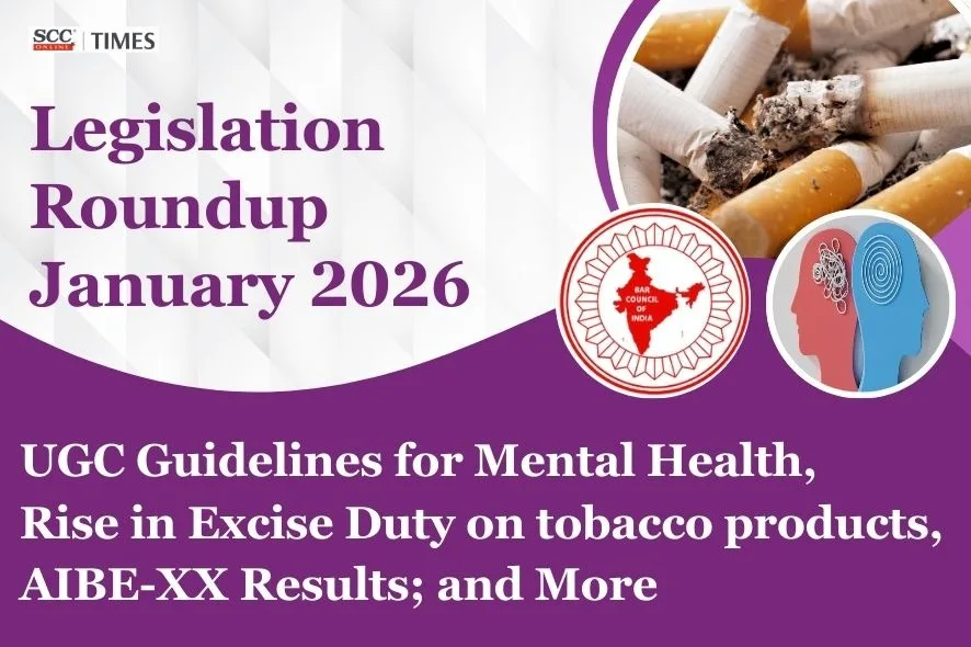 Legislation Roundup January 2026