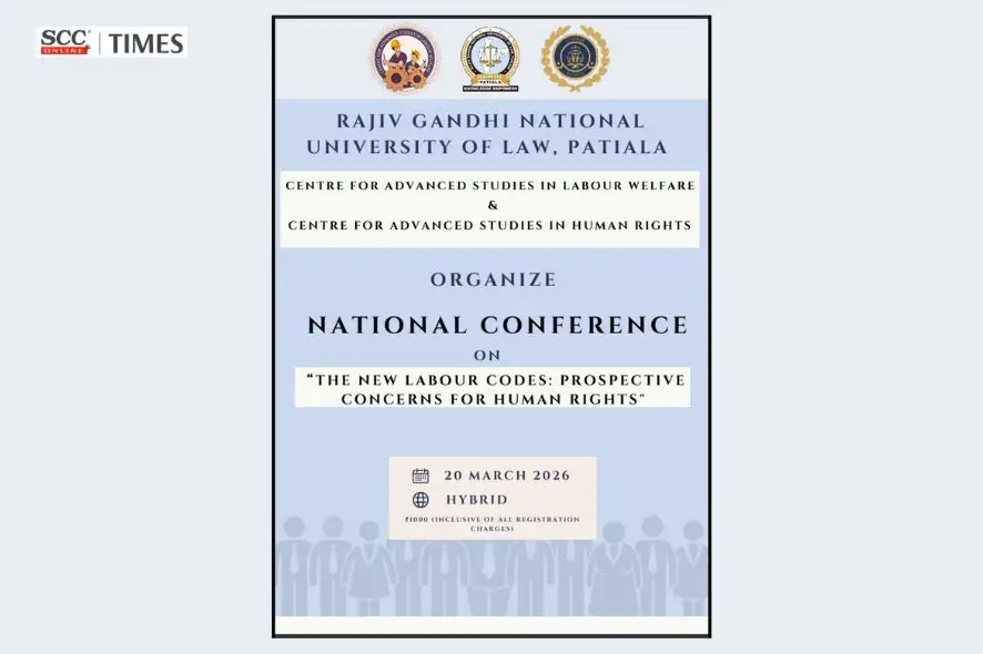 RGNUL National Conference on New Labour Codes 2026
