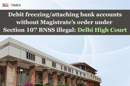 bank account freezing under BNSS