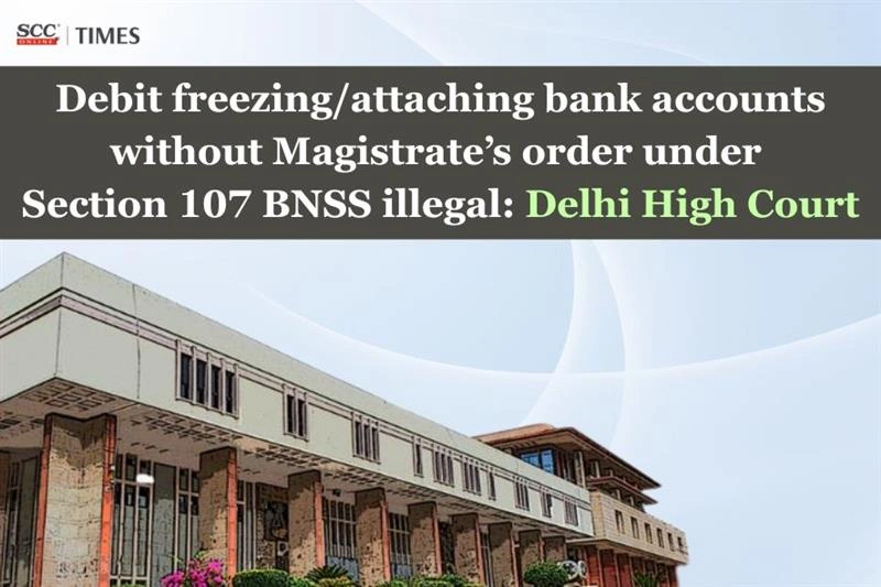 bank account freezing under BNSS