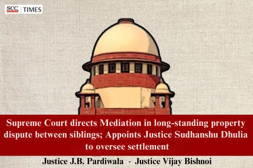 mediation in property dispute between siblings