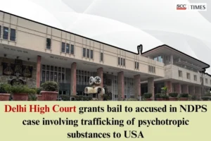 ndps case involving trafficking substances to USA