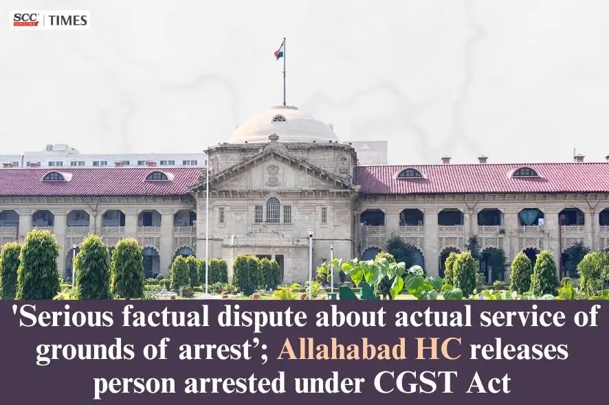 service of grounds of arrest