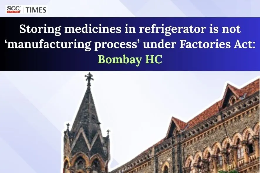 storing medicines not manufacturing process