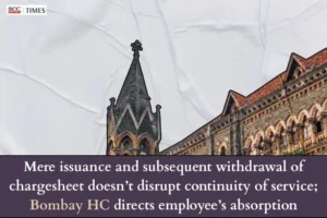 withdrawal of charge sheet does not disrupt service