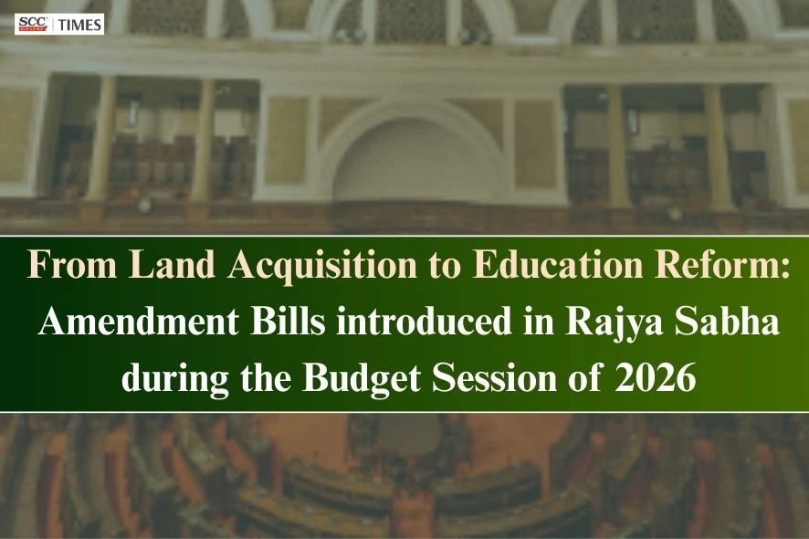 Amendment Bills introduced in Rajya Sabha