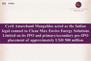 CAM Advises CleanMax IPO