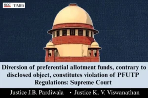Diversion of preferential allotment funds