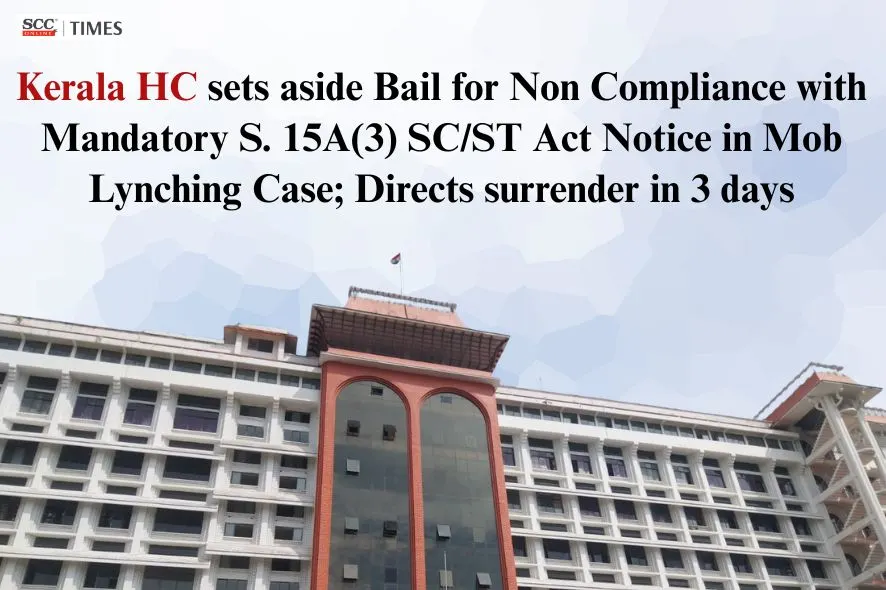 bail without S. 15-A(3) SCST Act notice