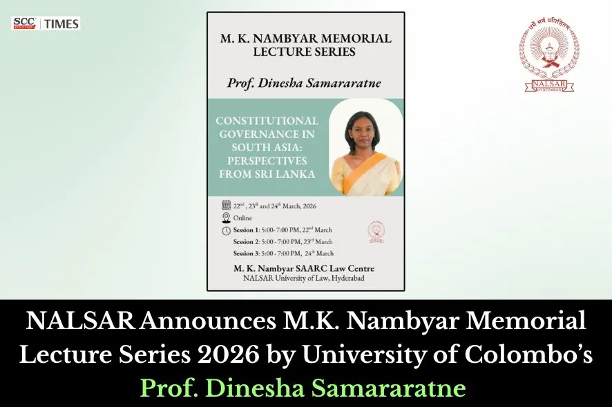 M.K. Nambyar Memorial Lecture Series 2026
