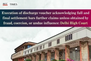 execution of discharge voucher