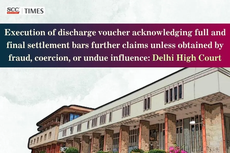 execution of discharge voucher