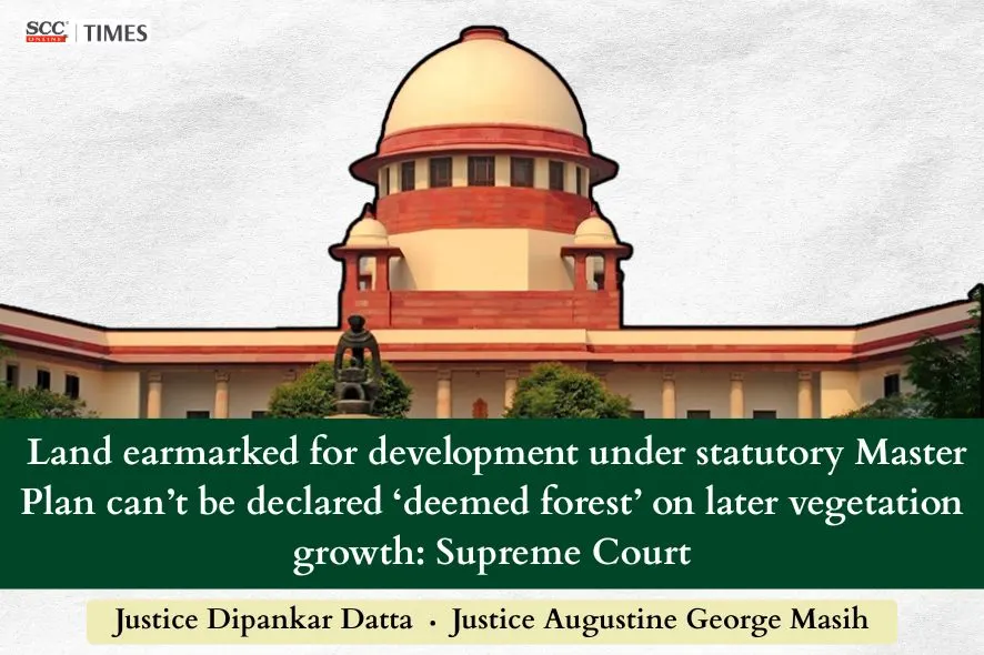 land's status under Master Plan