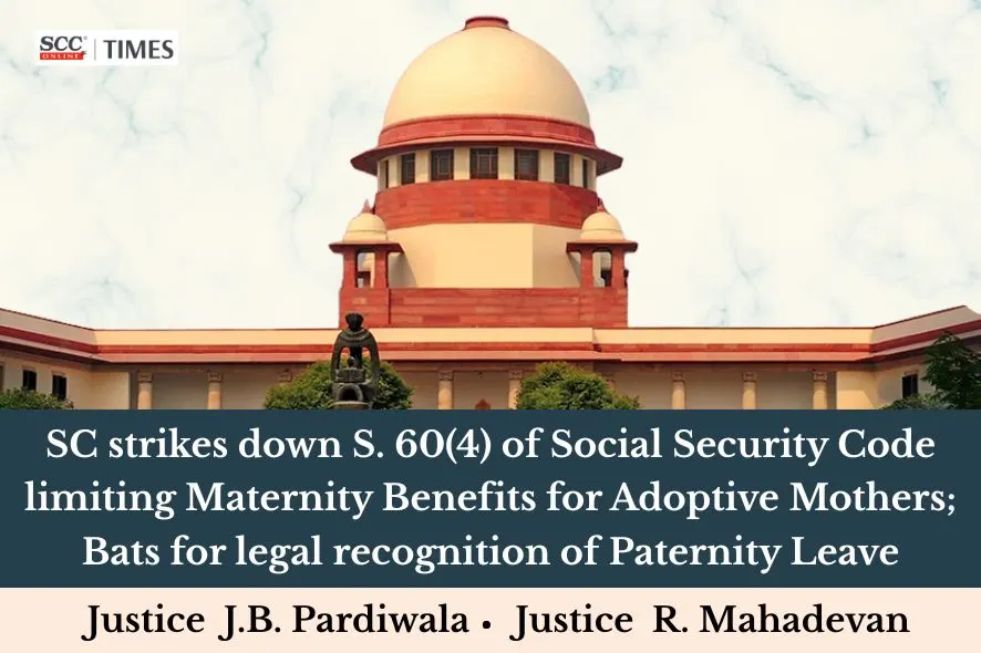 maternity benefits for adoptive mothers