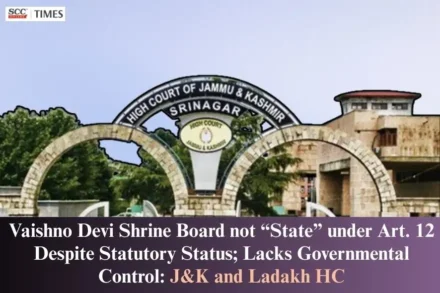 vaishno devi shrine board not State