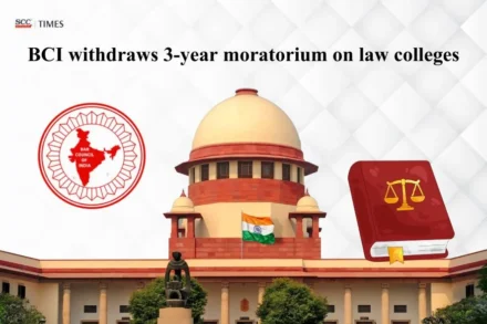 BCI withdraws 3-year moratorium on new law colleges