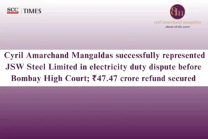 CAM Represents JSW Steel Dispute