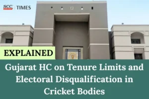 Disqualification in Cricket Bodies