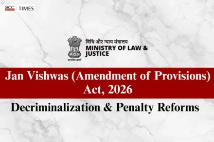 Jan Vishwas (Amendment of Provisions) Act, 2026