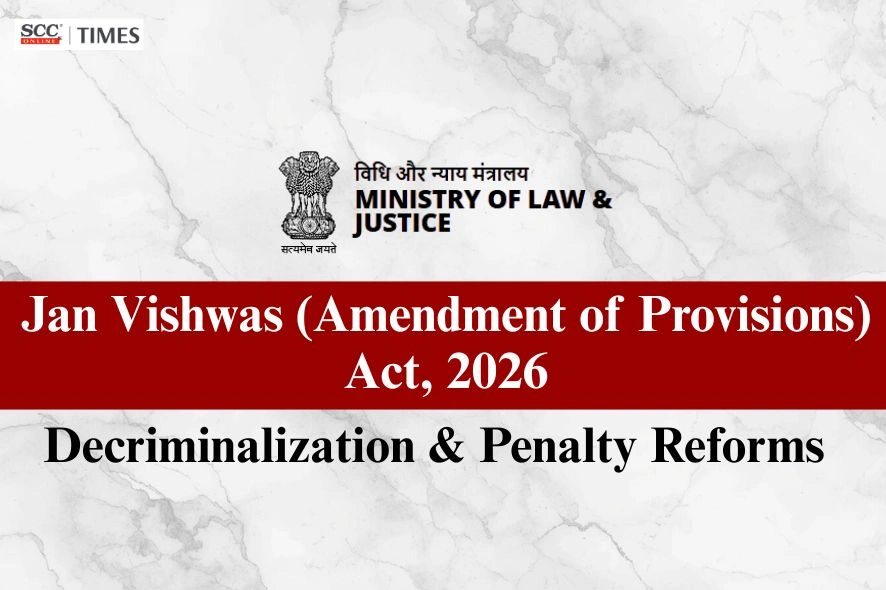 Jan Vishwas (Amendment of Provisions) Act, 2026