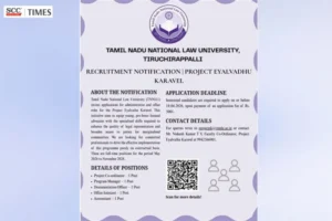 TNNLU Project Eyalvathu Karavel recruitment 2026 Tamil Nadu
