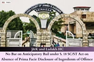 anticipatory bail SC ST act