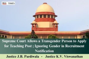 transgender person apply for teaching post